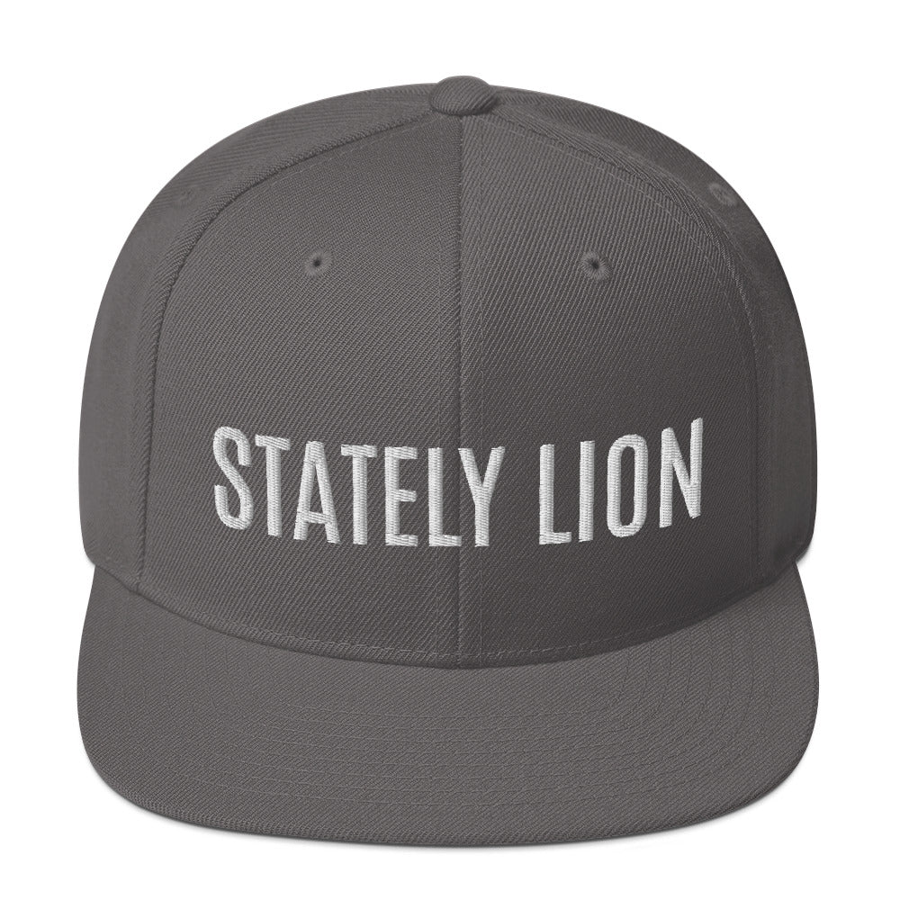 Stately Lion Snapback Hat