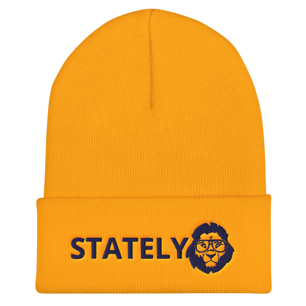 Stately Lion Logo Cuffed Beanie