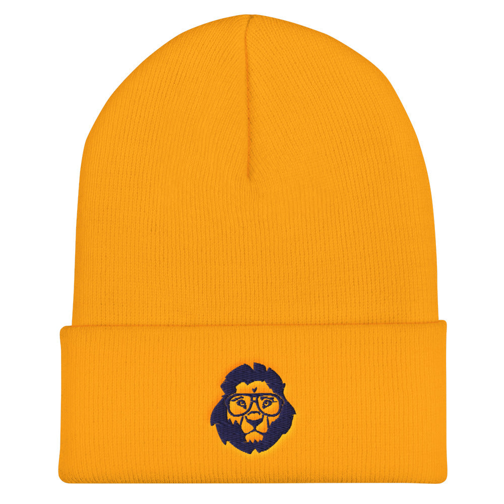 Stately Lion Logo Cuffed Beanie