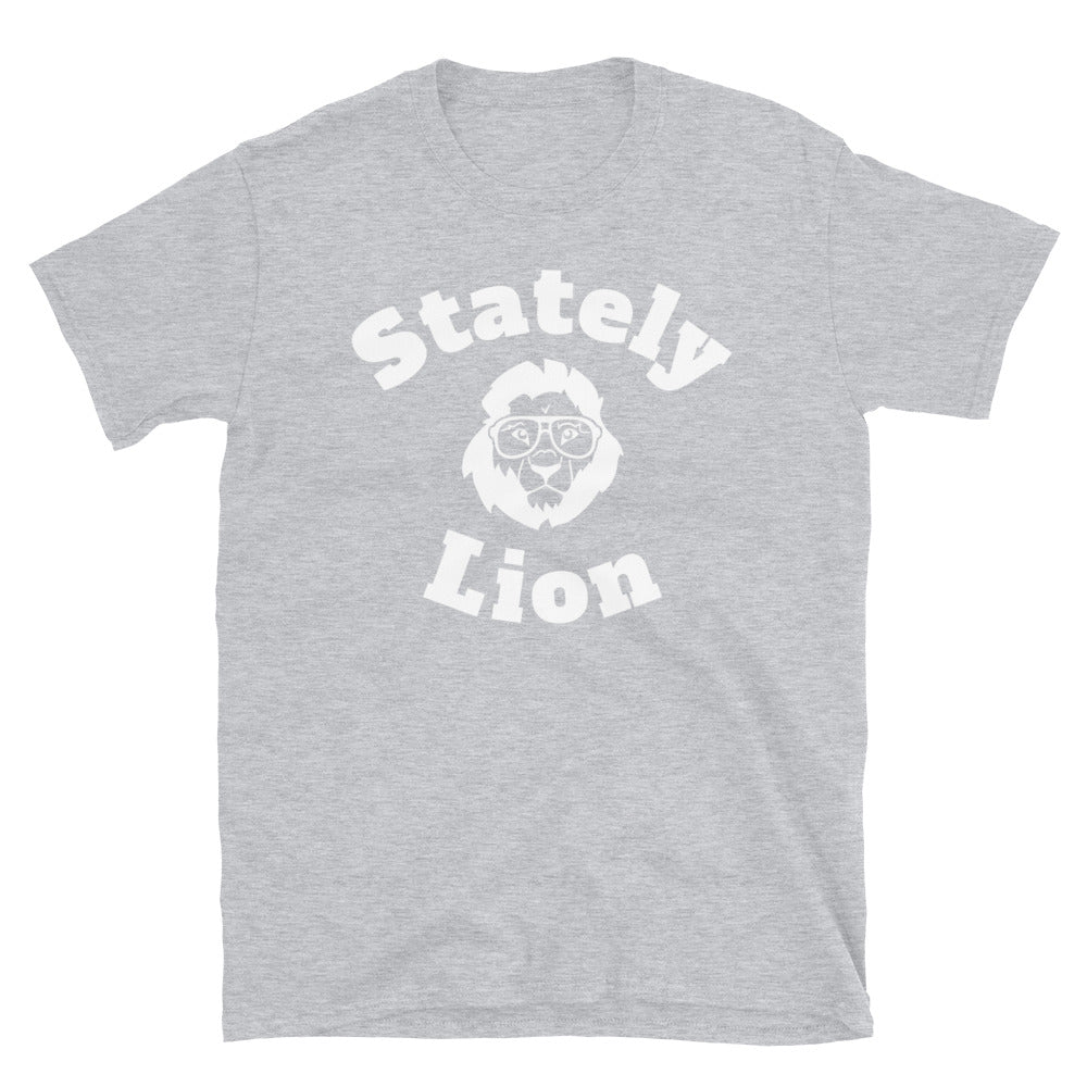 Stately Lion Logo Short-Sleeve Unisex T-Shirt