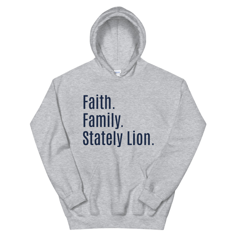 Faith Family Stately Lion Unisex Hoodie