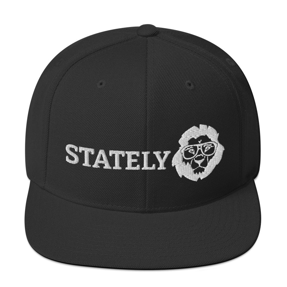 Stately Lion Logo Snapback Hat