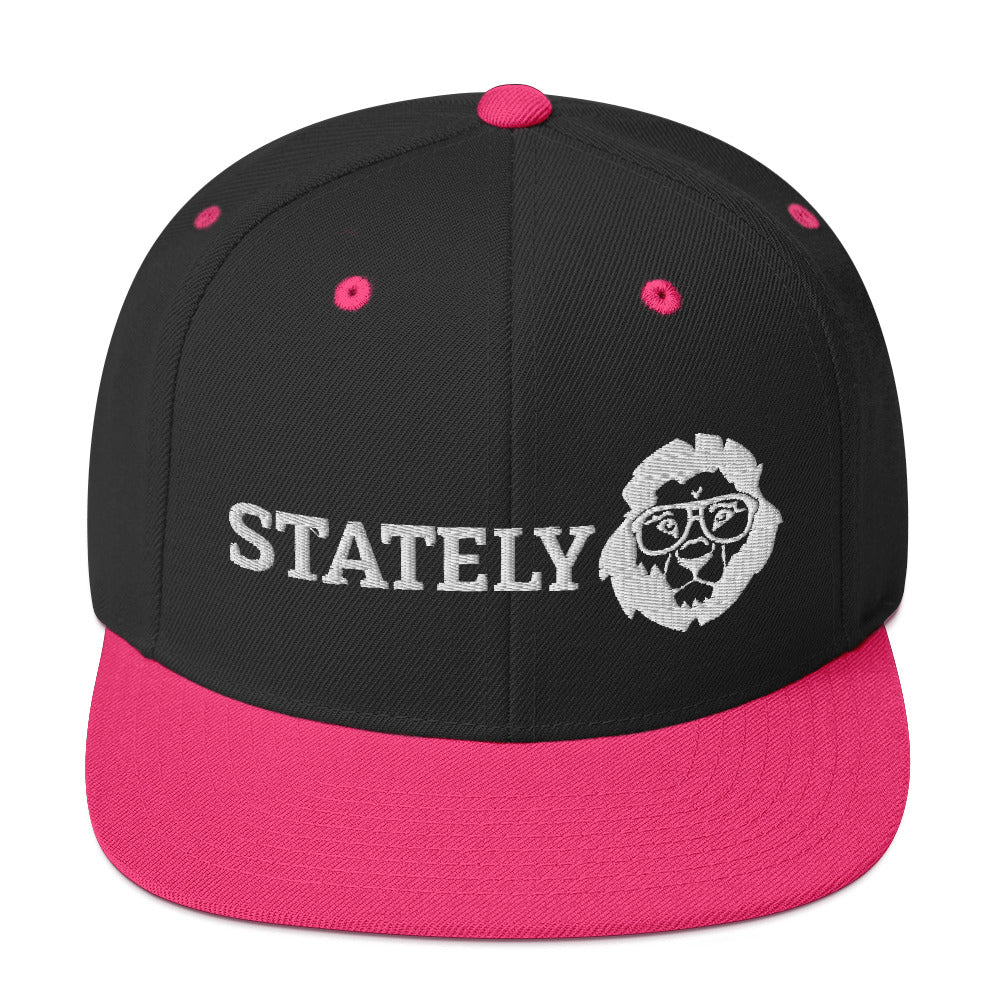 Stately Lion Logo Snapback Hat