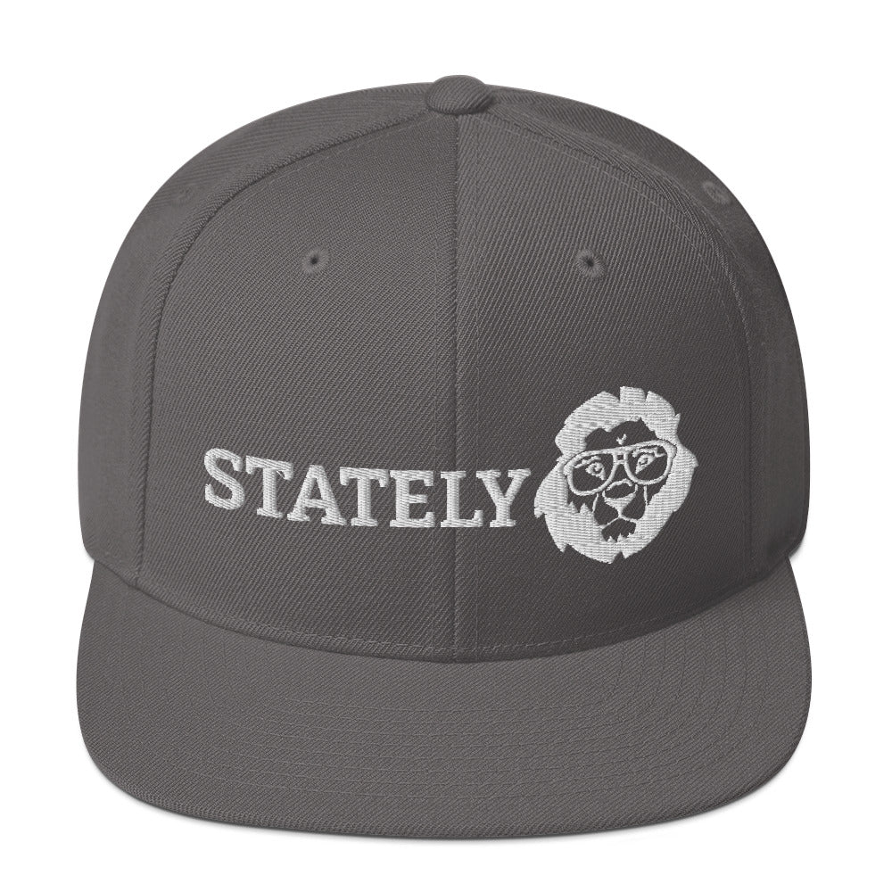 Stately Lion Logo Snapback Hat