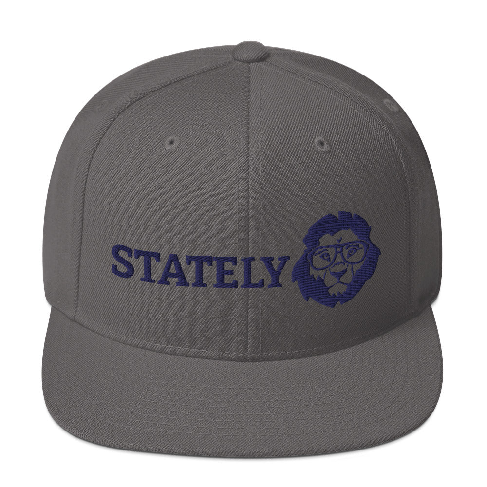 Stately Lion Logo Snapback Hat