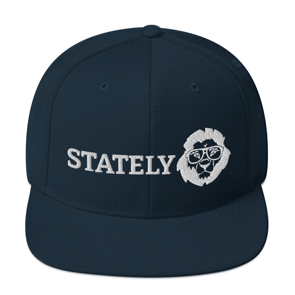 Stately Lion Logo Snapback Hat