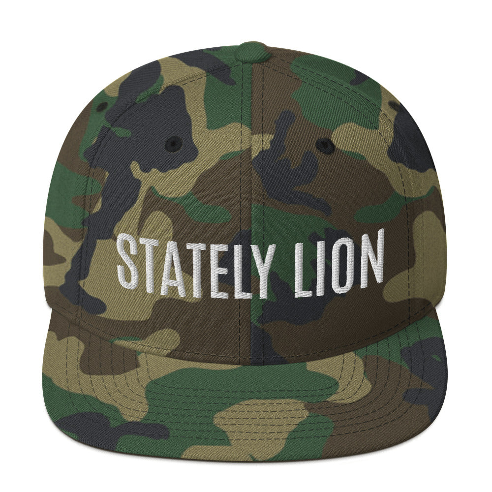 Stately Lion Snapback Hat