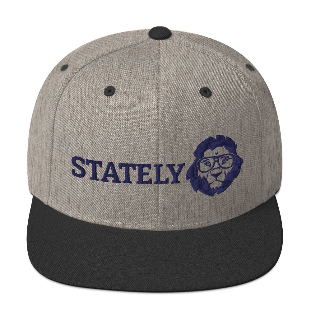 Stately Lion Logo Snapback Hat