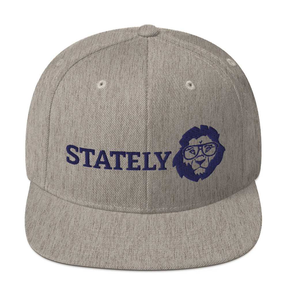 Stately Lion Logo Snapback Hat