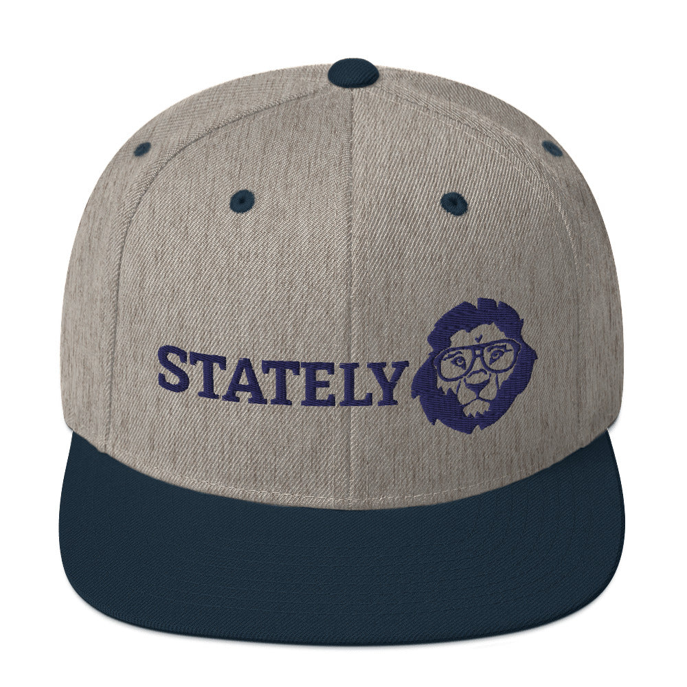 Stately Lion Logo Snapback Hat