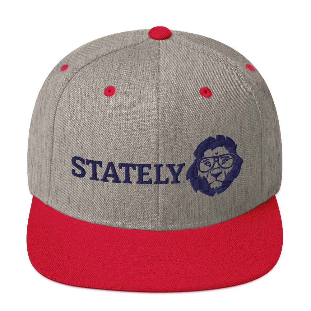 Stately Lion Logo Snapback Hat