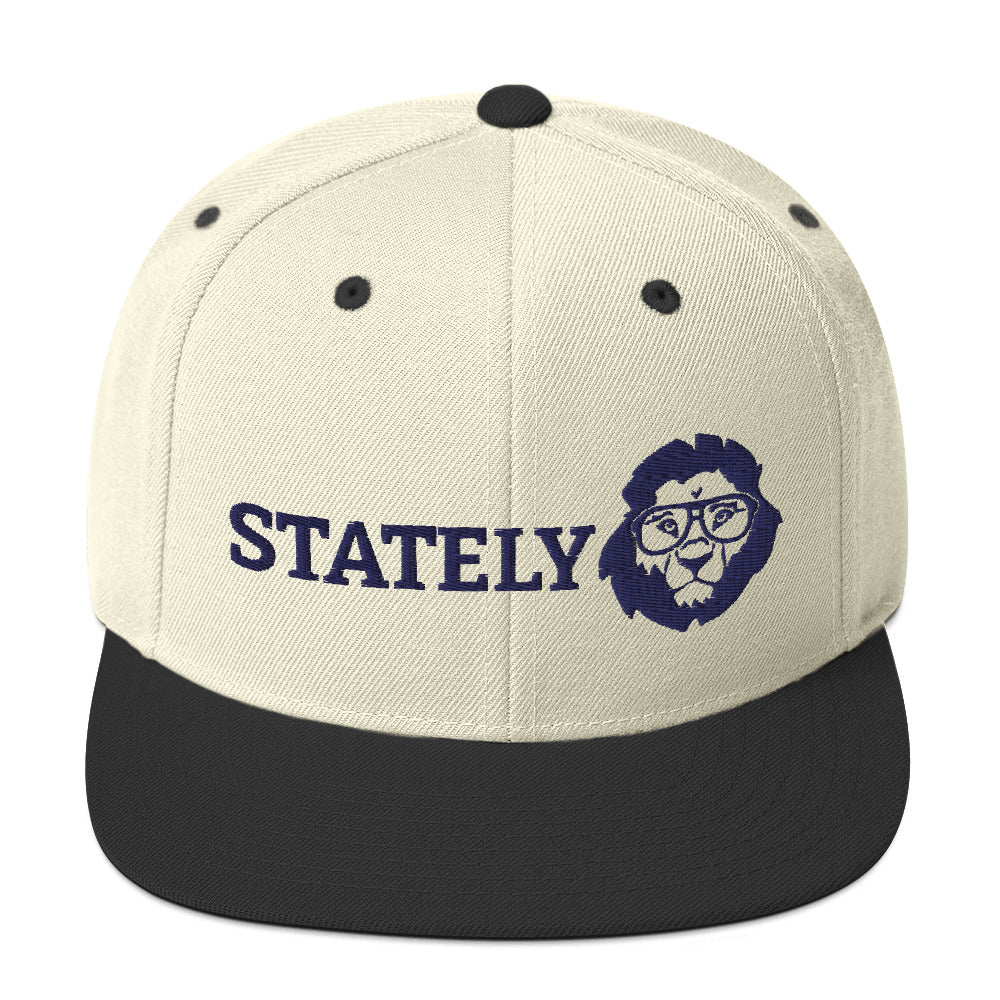 Stately Lion Logo Snapback Hat