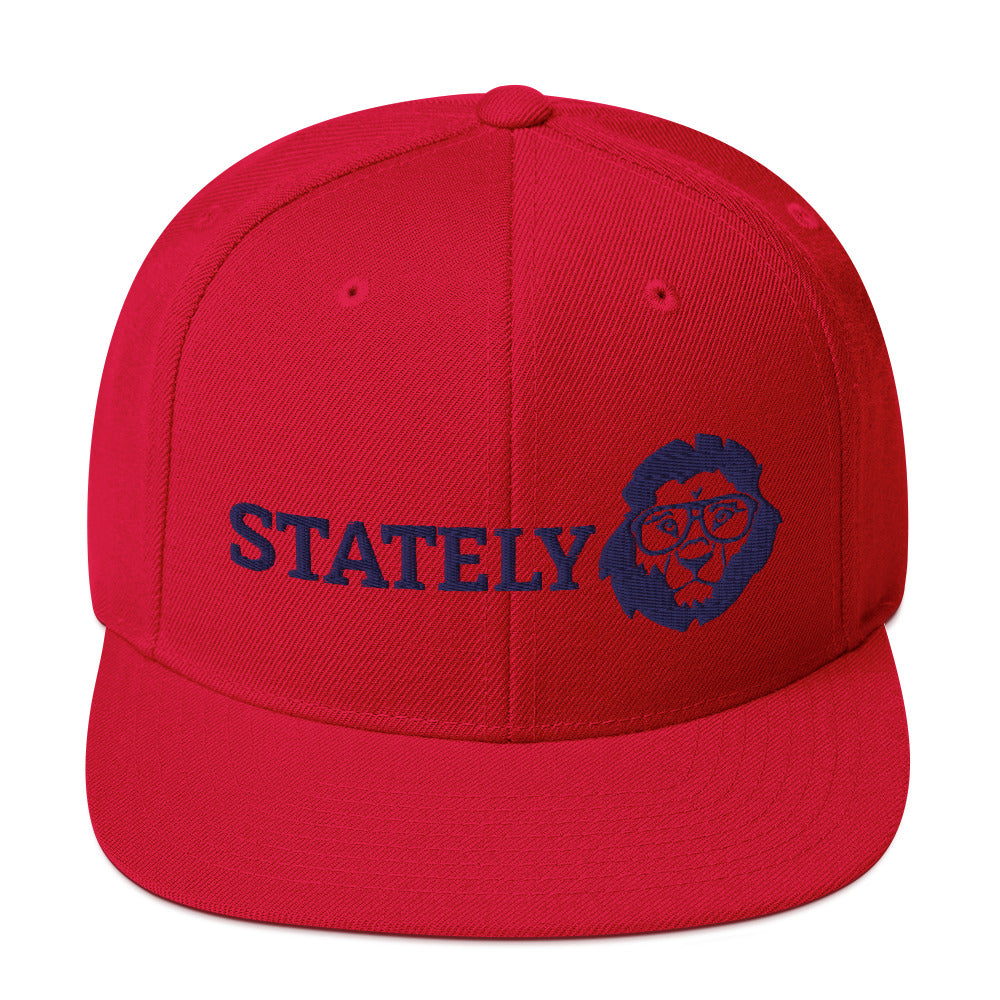 Stately Lion Logo Snapback Hat