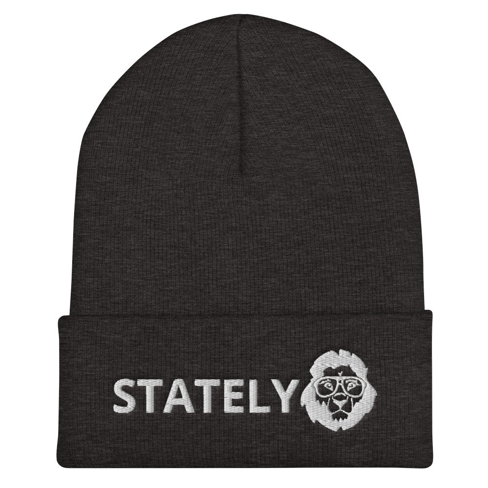 Stately Lion Logo Cuffed Beanie