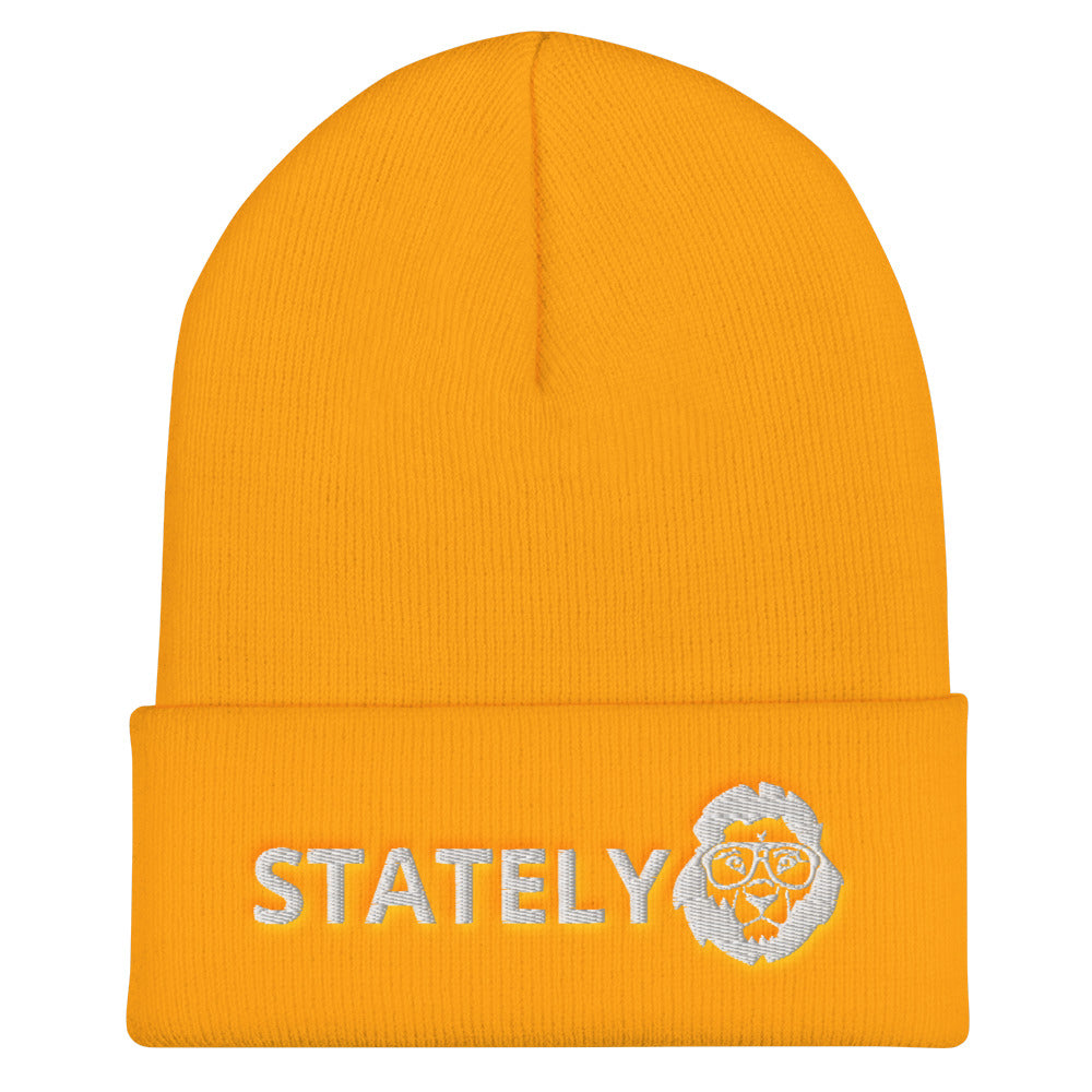 Stately Lion Logo Cuffed Beanie