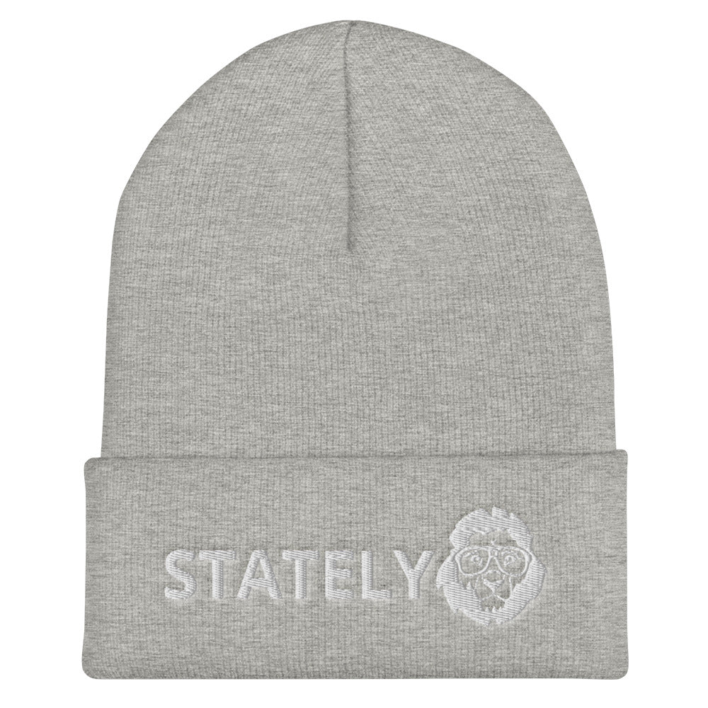 Stately Lion Logo Cuffed Beanie