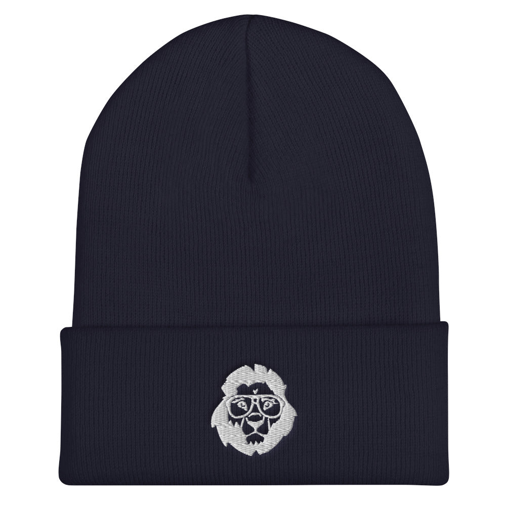 Stately Lion Logo Cuffed Beanie