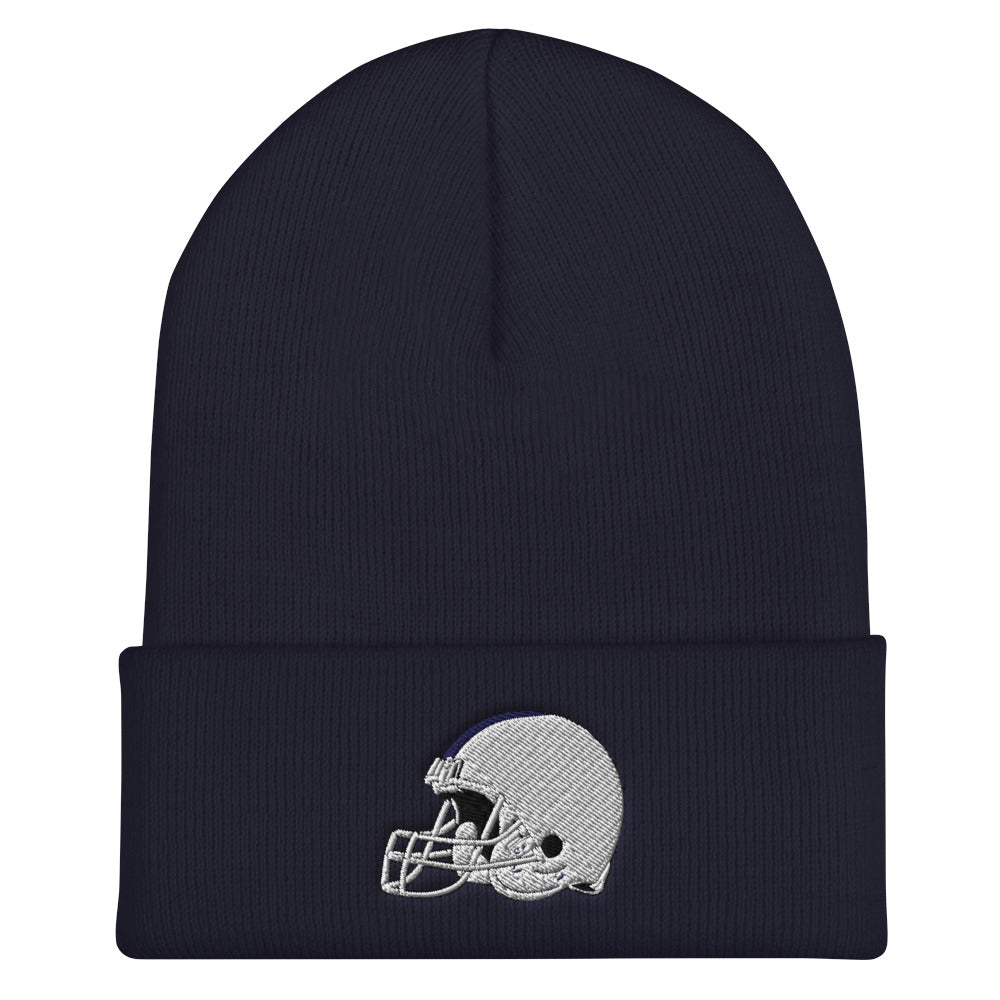 Stately Lion Helmet Cuffed Beanie