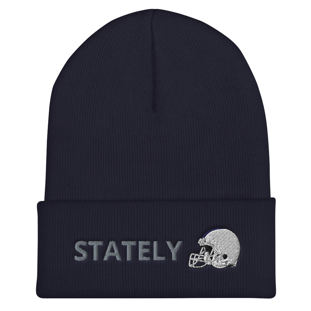 Stately Lion Helmet Cuffed Beanie