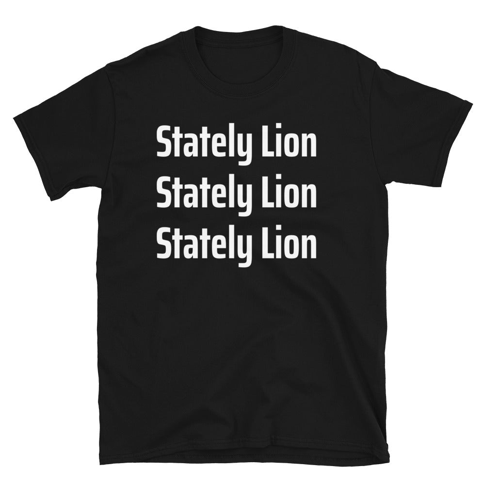 Stately Lion Triple Short-Sleeve Unisex T-Shirt