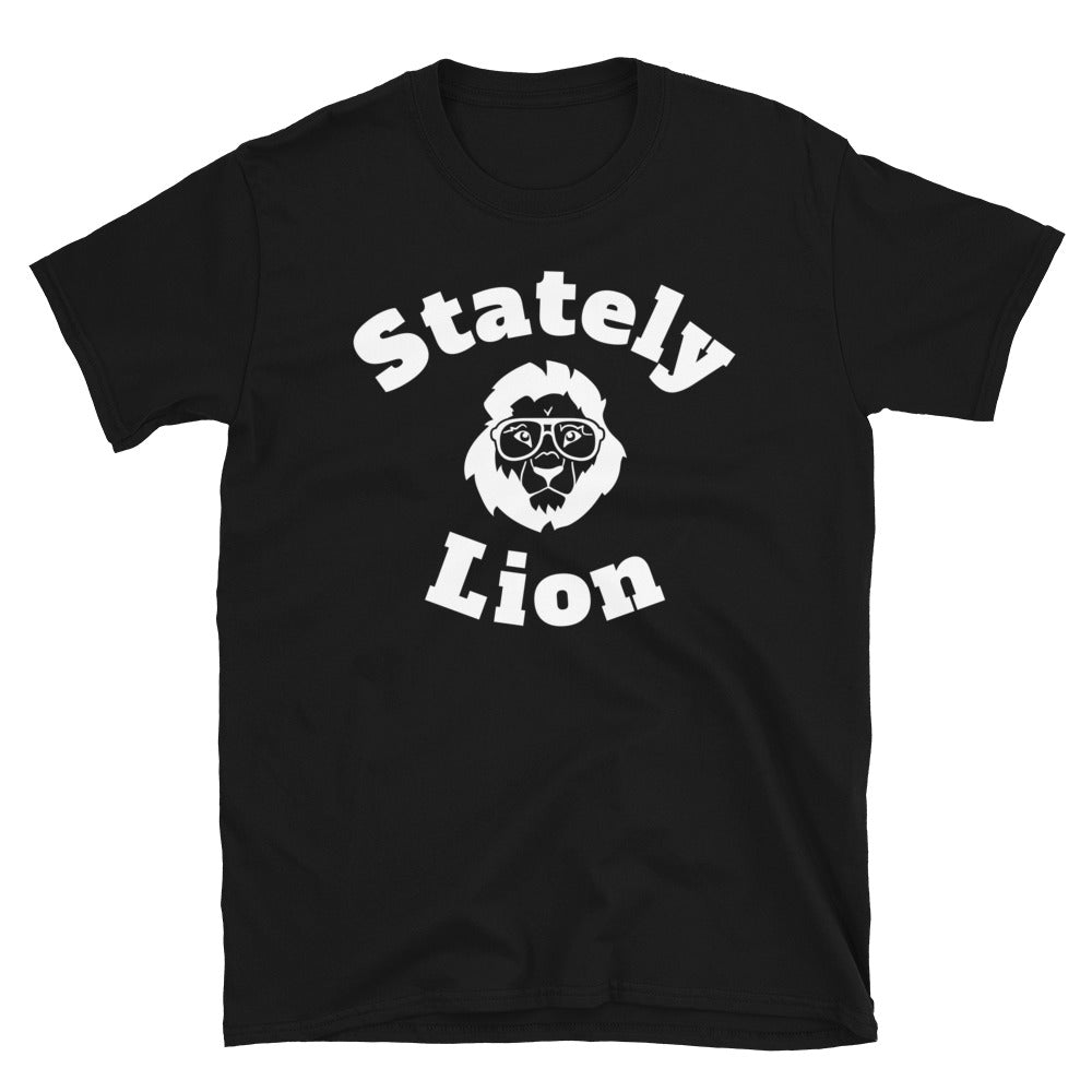 Stately Lion Logo Short-Sleeve Unisex T-Shirt