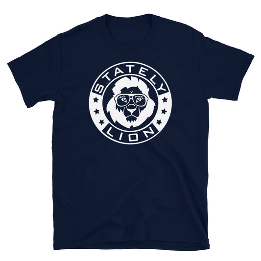 Stately Lion Big Logo Short-Sleeve Unisex T-Shirt