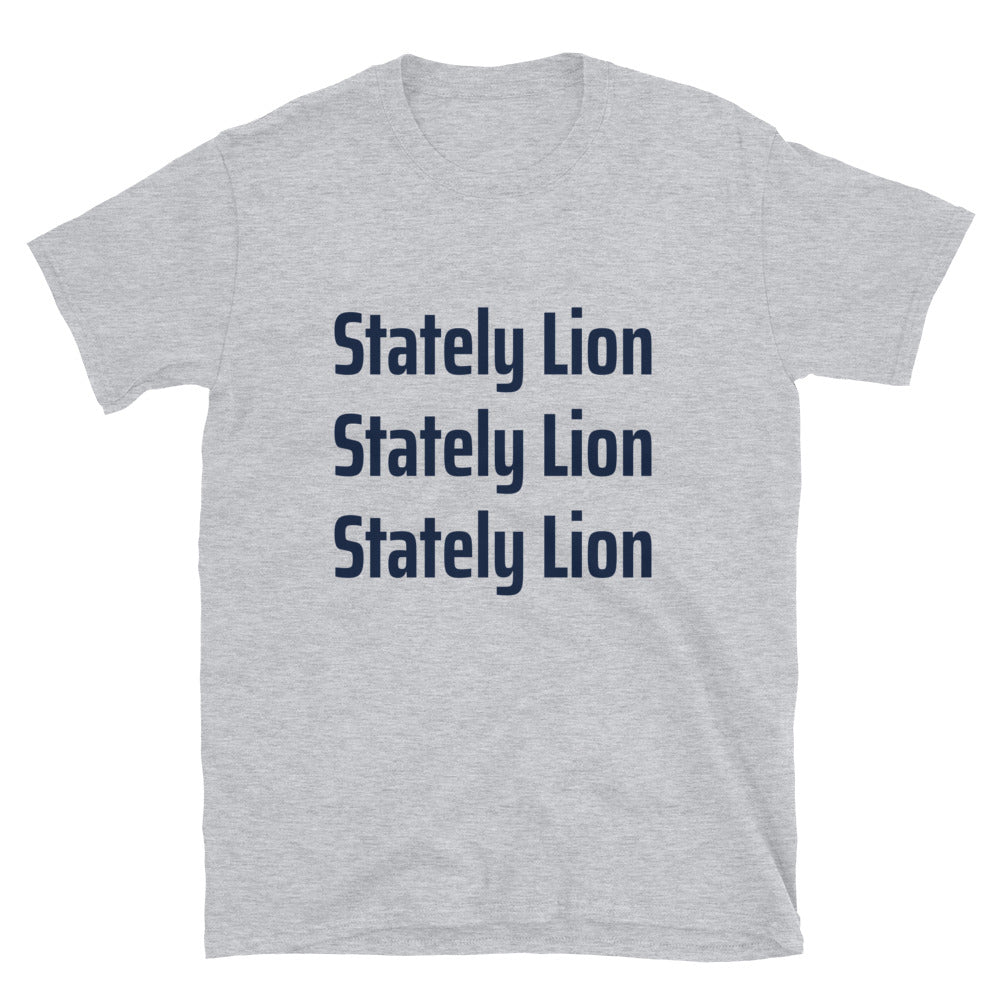 Stately Lion Triple Short-Sleeve Unisex T-Shirt