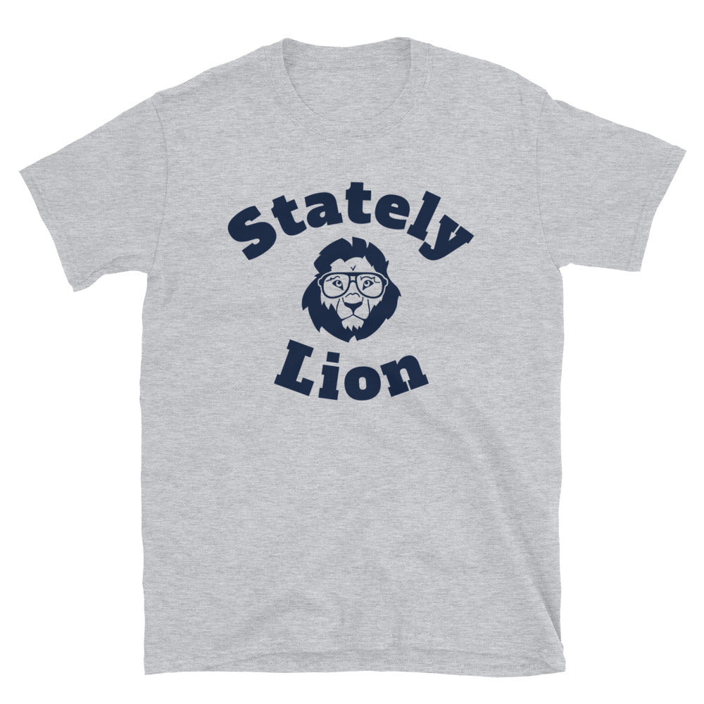 Stately Lion Logo Short-Sleeve Unisex T-Shirt