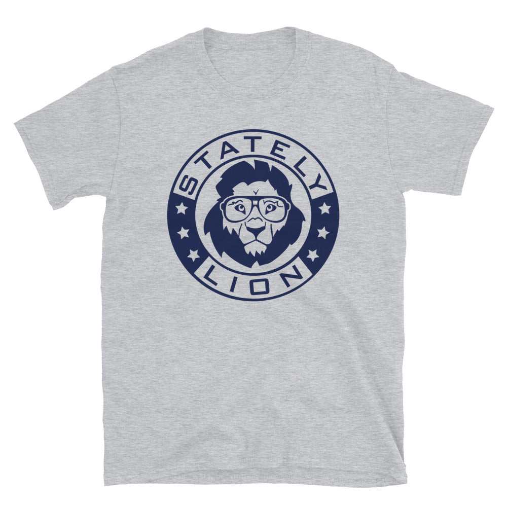 Stately Lion Big Logo Short-Sleeve Unisex T-Shirt