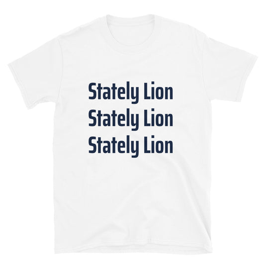 Stately Lion Triple Short-Sleeve Unisex T-Shirt