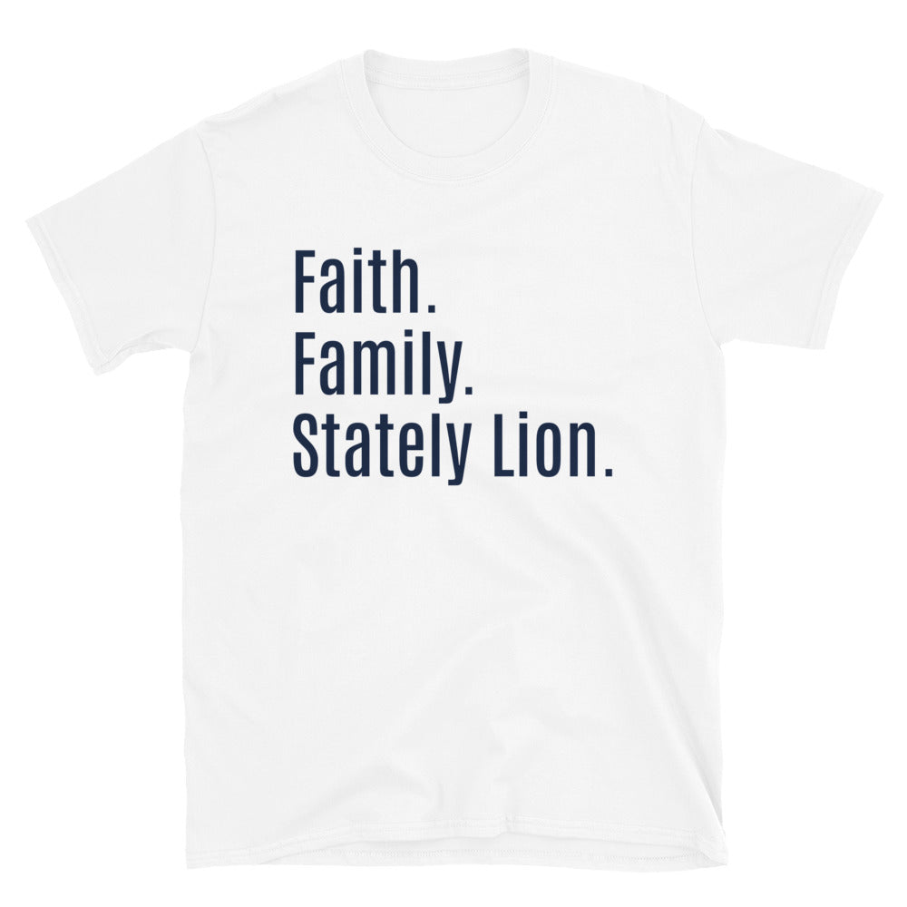 Faith Family Stately Lion Short-Sleeve Unisex T-Shirt