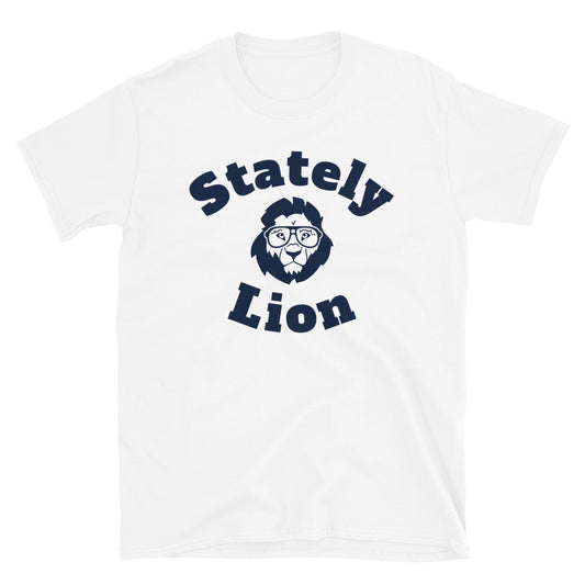 Stately Lion Logo Short-Sleeve Unisex T-Shirt