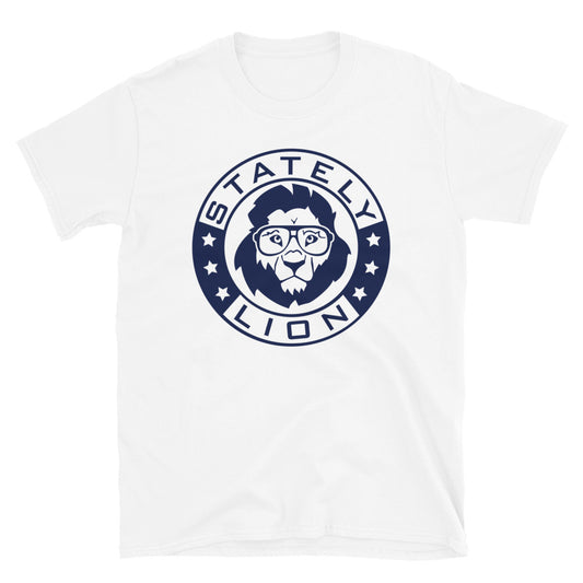 Stately Lion Big Logo Short-Sleeve Unisex T-Shirt