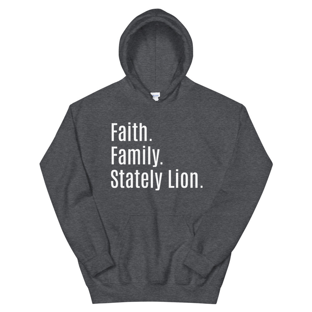 Faith Family Stately Lion Unisex Hoodie