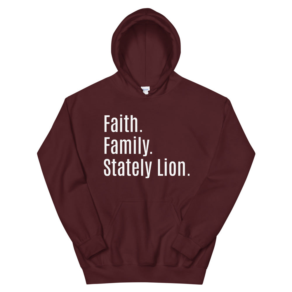 Faith Family Stately Lion Unisex Hoodie