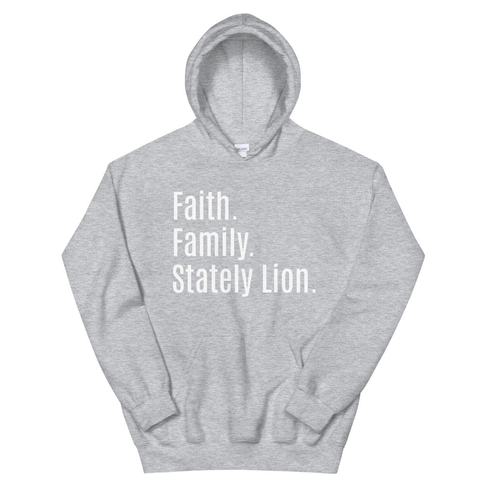 Faith Family Stately Lion Unisex Hoodie