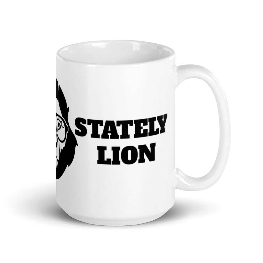 Stately Lion glossy mug