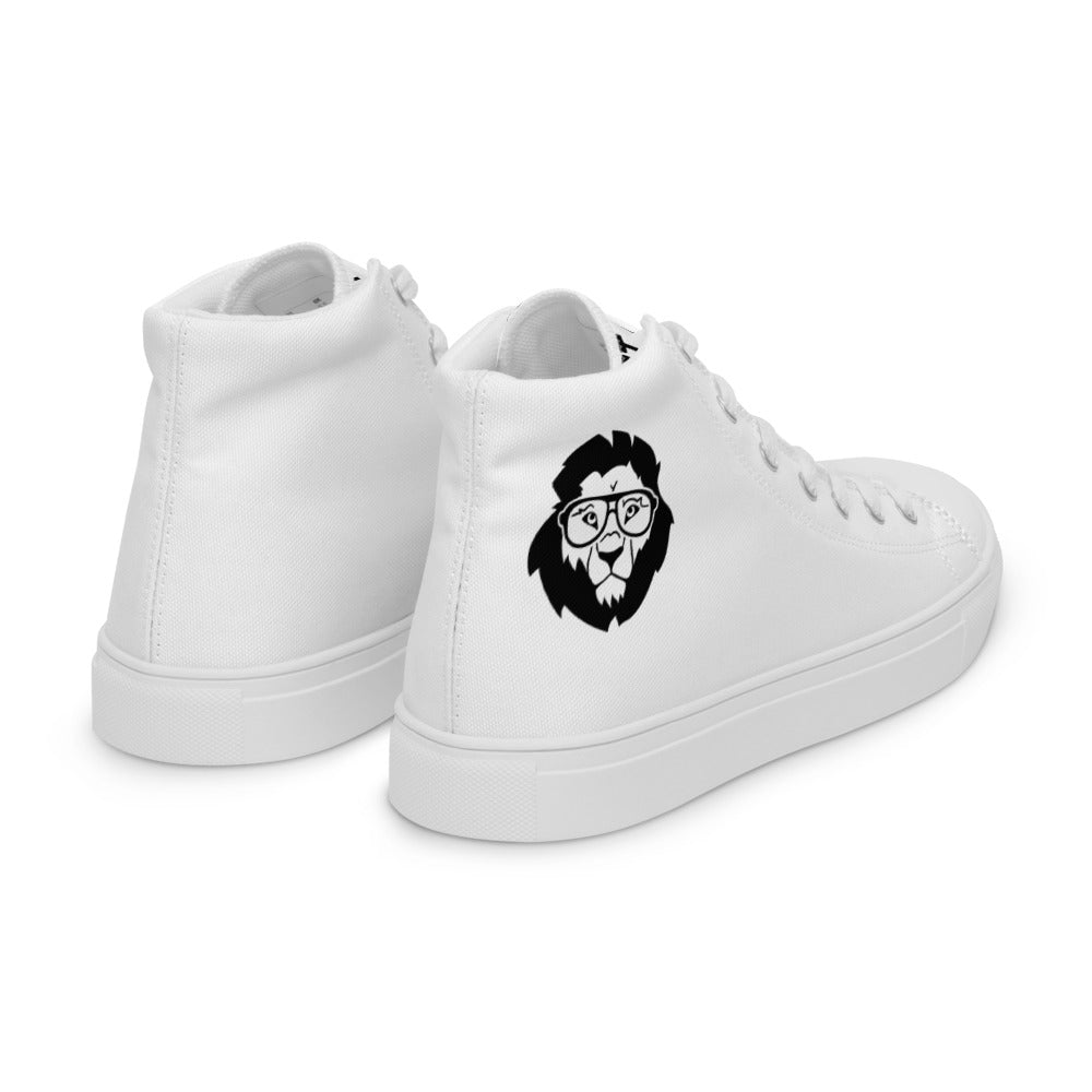 Stately Lion Women’s high top canvas shoes
